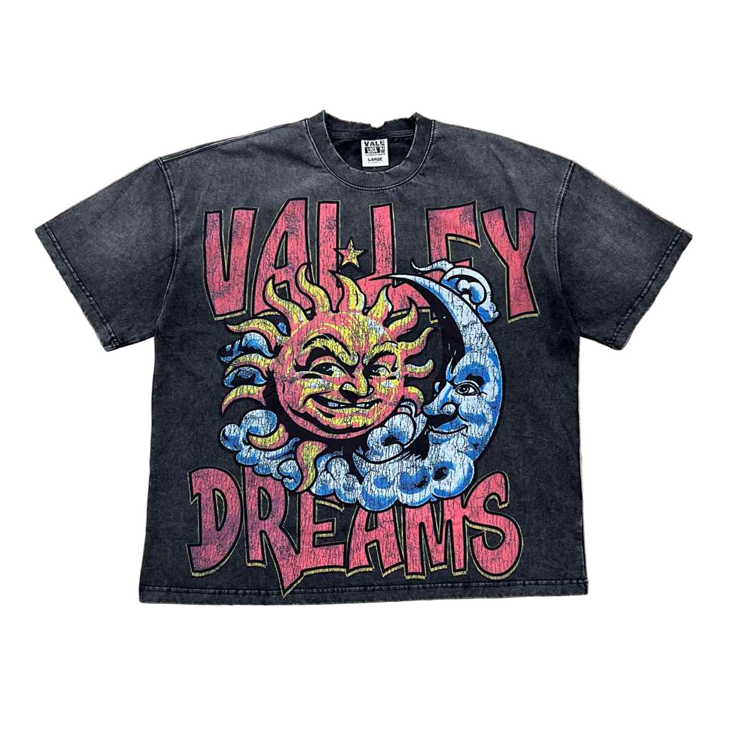 Vale T-Shirt "SUN & MOON" Black New Size S