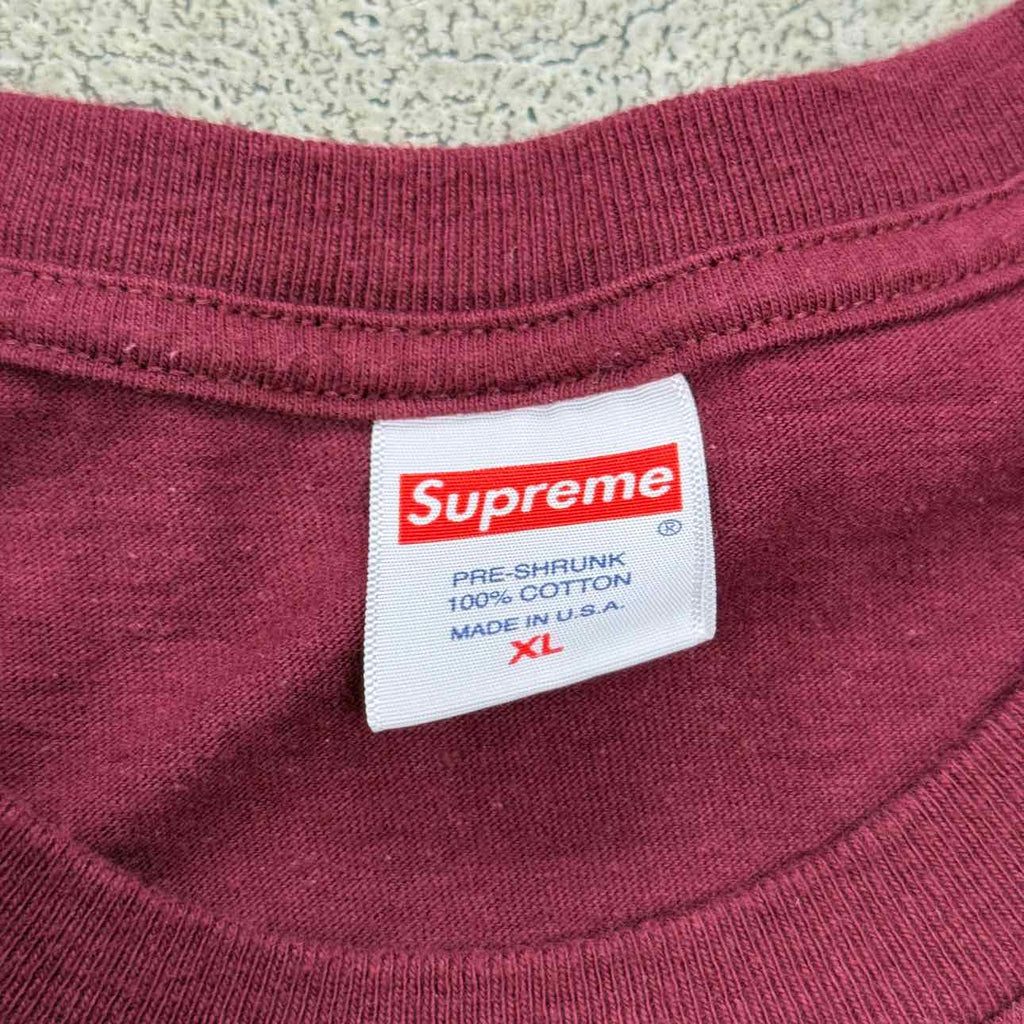 Supreme Long Sleeve "MIKE KELLY" Burgundy Used Size XL