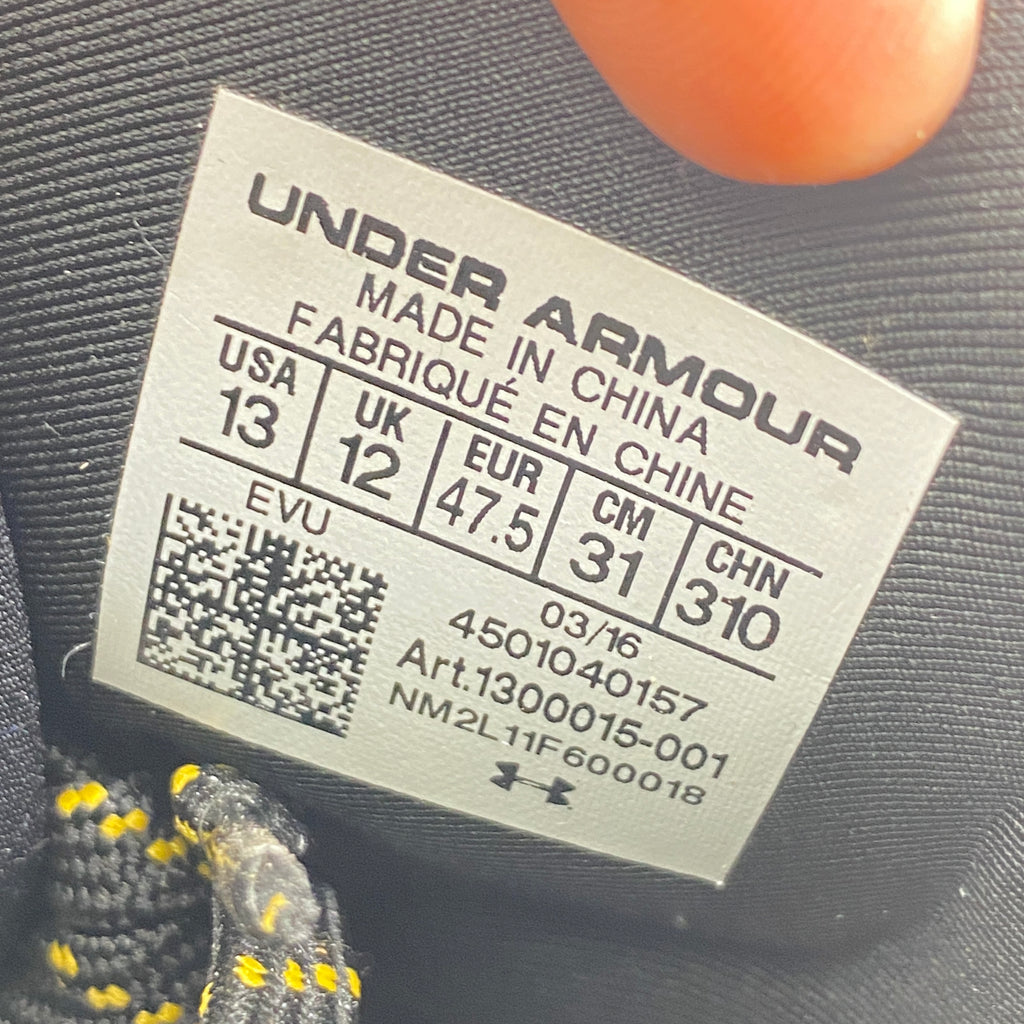Under Armour Curry 1 "B2B Mvp" 2016 New Size 13