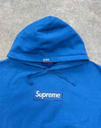 Supreme Hoodie "BOX LOGO" Blue Used Size S