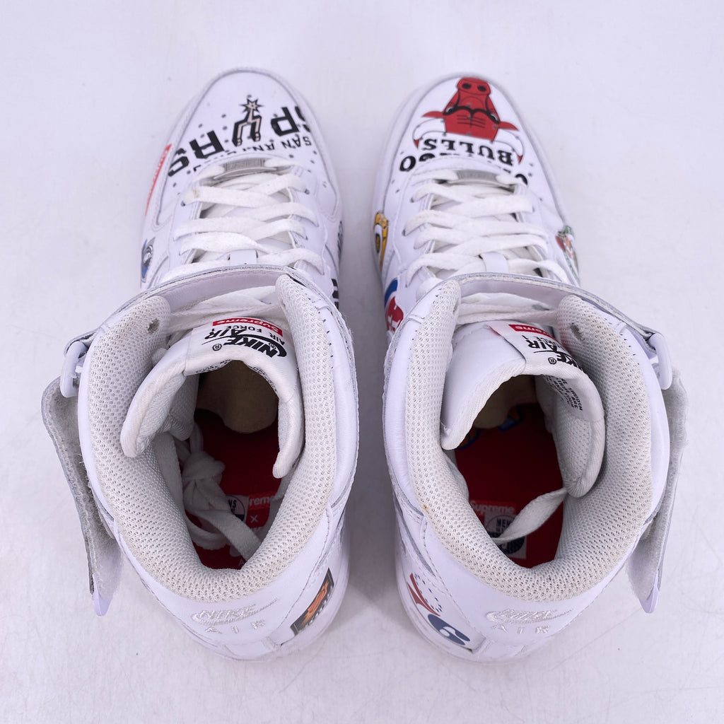 Nike Air Force 1 Mid "Supreme Nba White" 2018 Used Size 9