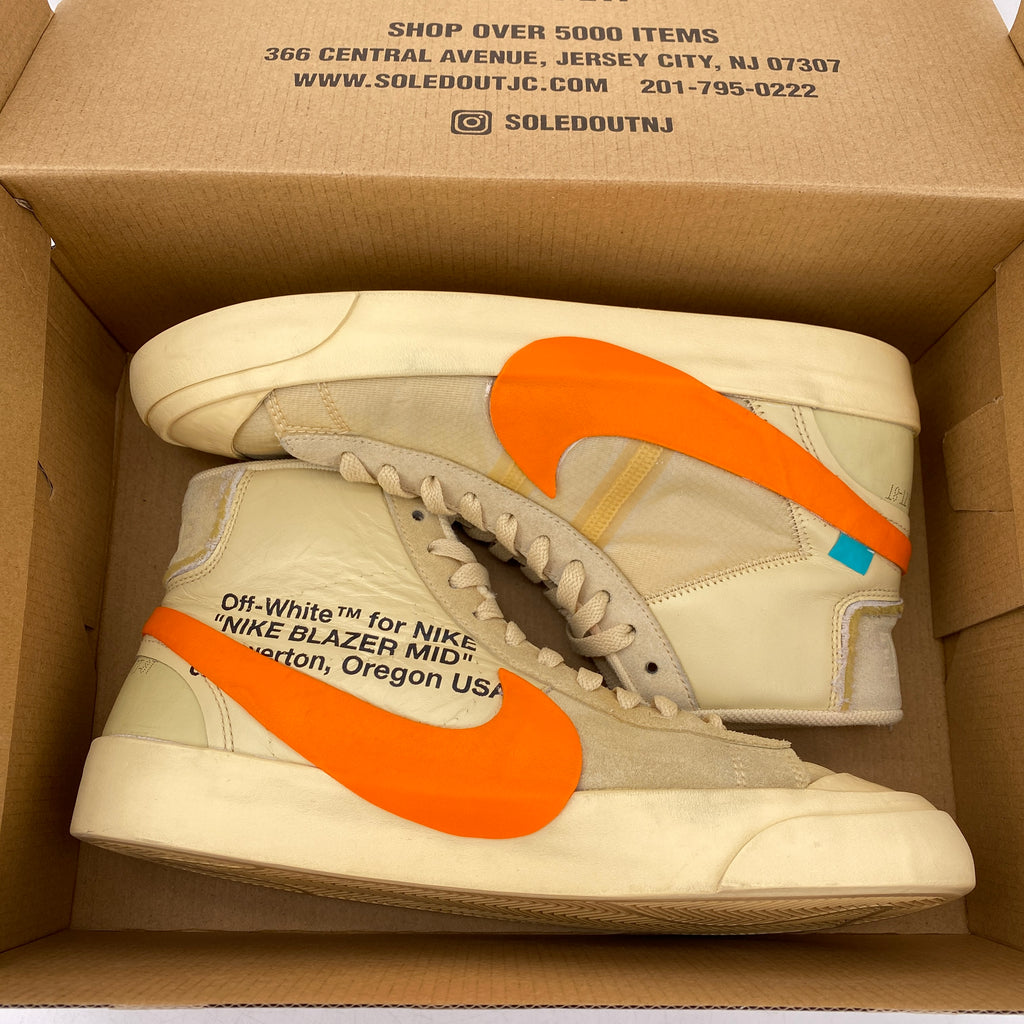 Nike Blazer Mid / OW "All Hallows Eve" 2018 Used Size 8.5