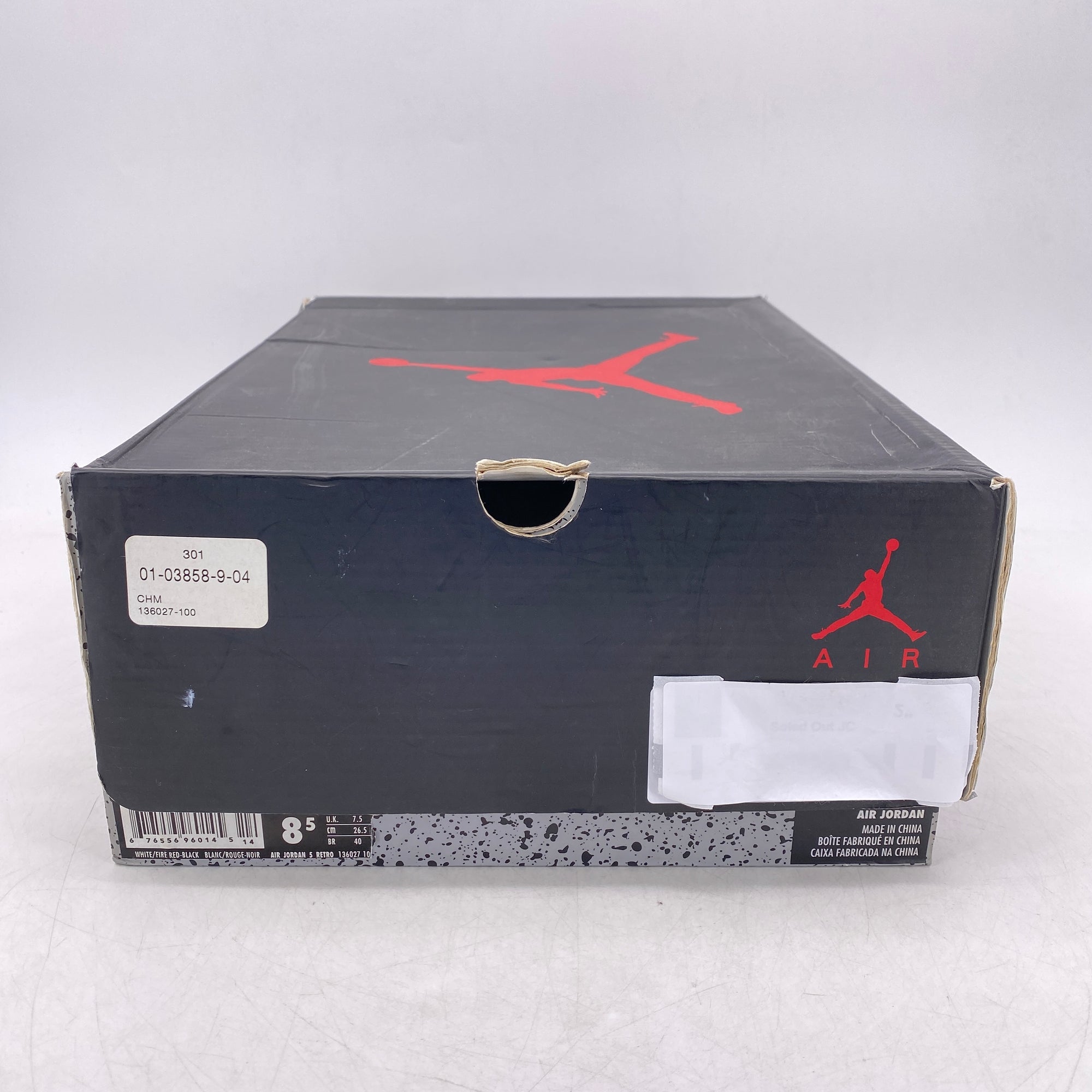 Air Jordan 5 Retro &quot;Fire Red&quot; 2013 New Size 8.5