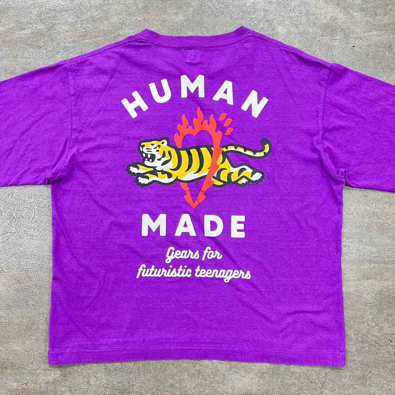 Human Made Long Sleeve &quot;PATCH LOGO&quot; Purple Used Size XL