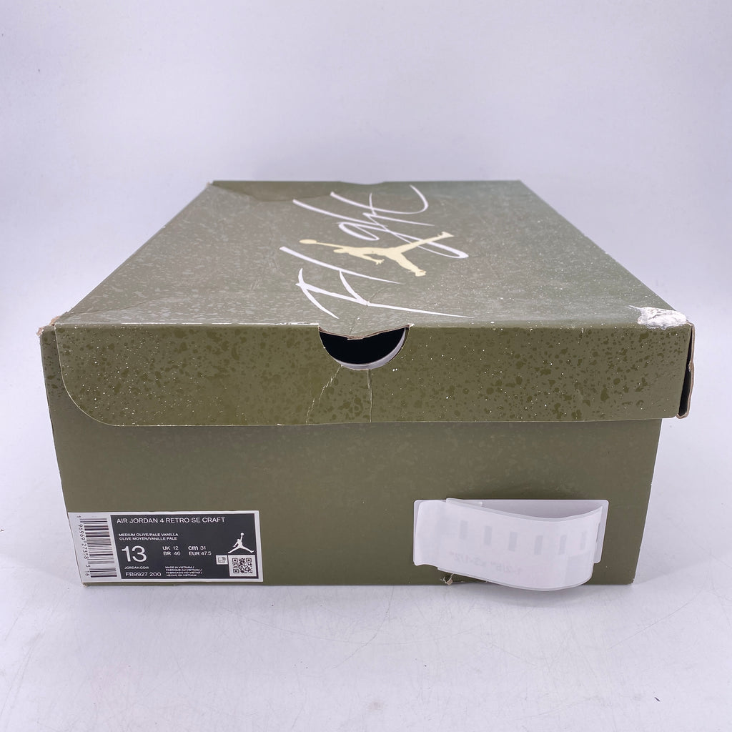 Air Jordan 4 Retro "Medium Olive" 2023 Used Size 13