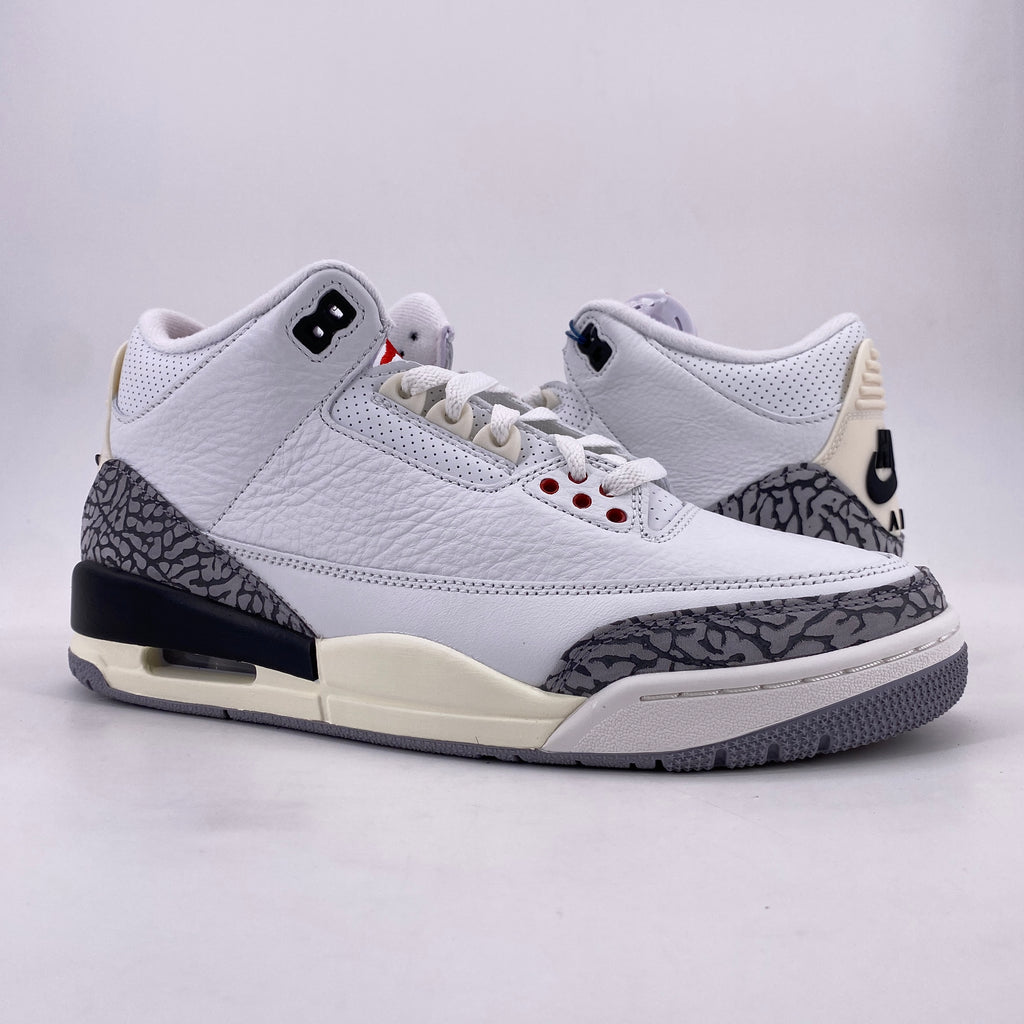 Air Jordan 3 Retro "White Cement" 2023 New Size 8.5