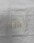 Kith Long Sleeve "POCKET LOGO" Cream Used Size XL