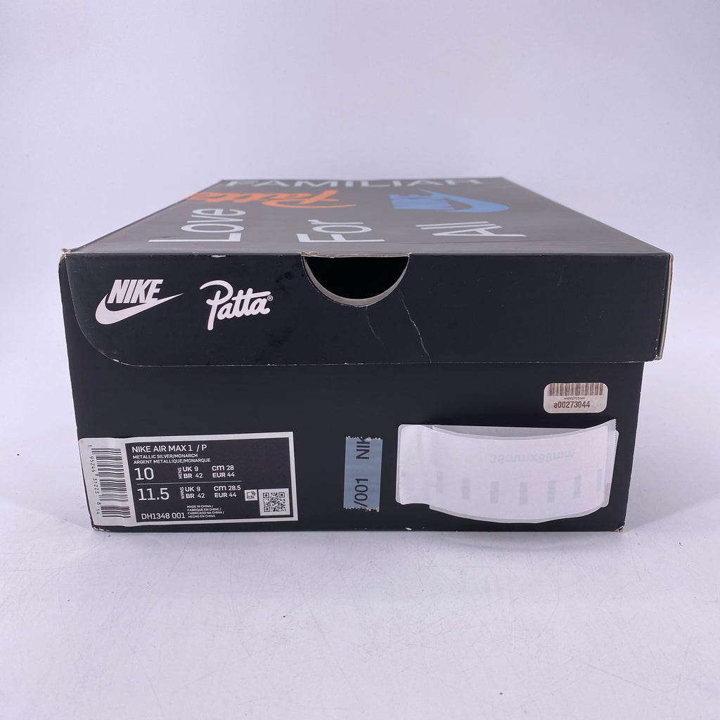 Nike Air Max 1 / Patta "Waves Monarch" 2021 Used Size 10