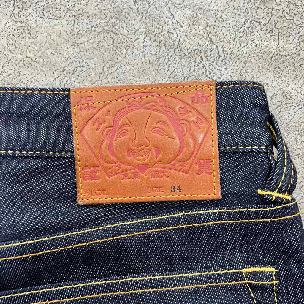 Evisu Shorts "SEAGULL PRINT MULTI POCKET" Indigo Used Size 34