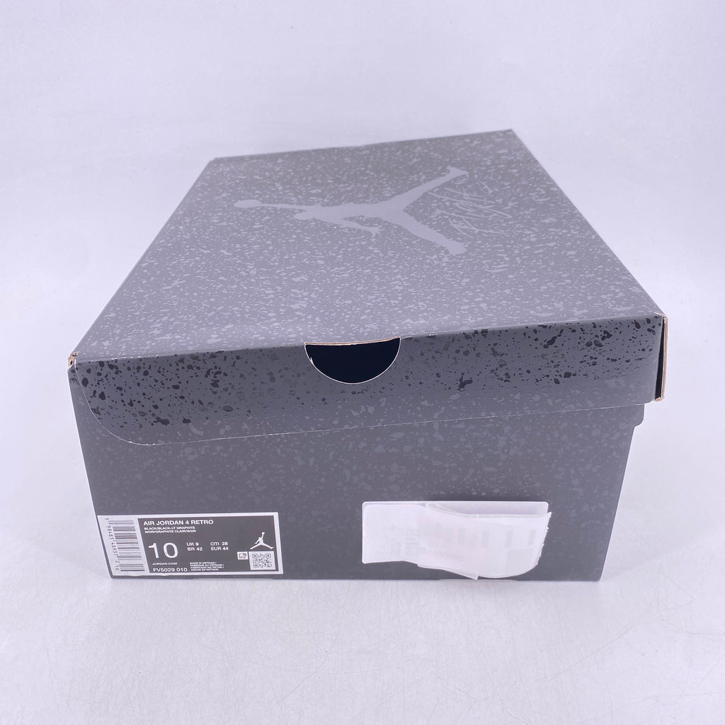 Air Jordan 4 Retro "Black Cat" 2025 New Size 10