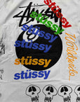 Stussy T-Shirt "TEST" Blue Used Size M