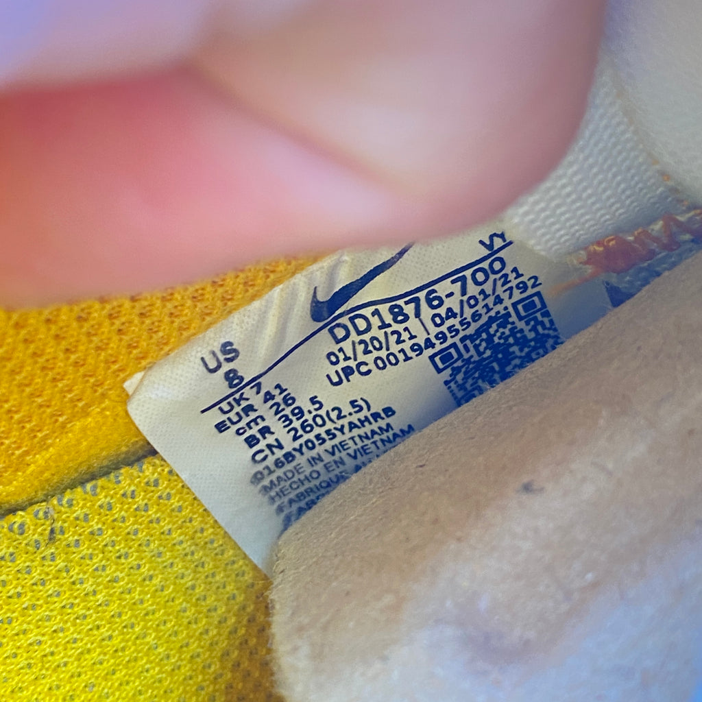 Nike Air Force 1 Low "Ow University Gold" 2021 Used Size 8