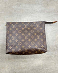 Louis Vuitton Toiletry Bag "MONOGRAM" Used Brown