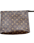 Louis Vuitton Toiletry Bag "MONOGRAM" Used Brown