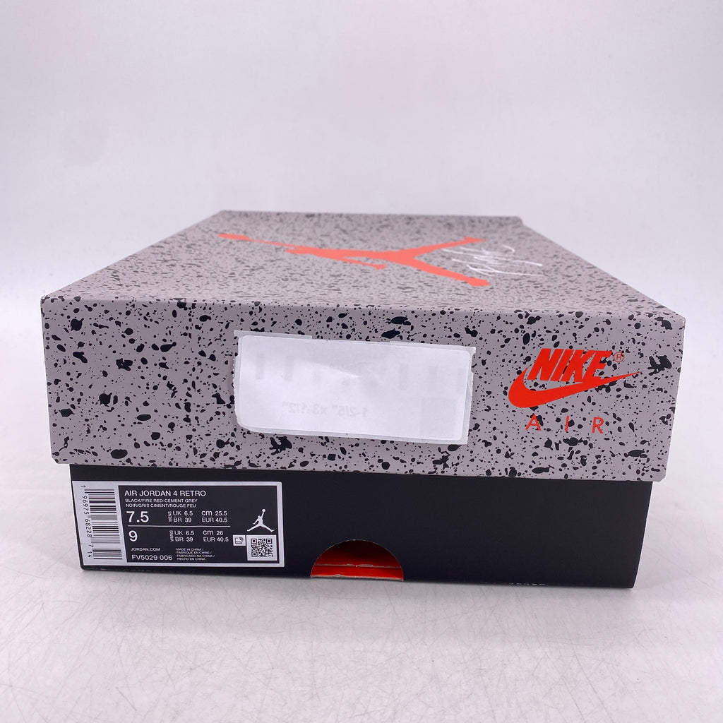 Air Jordan 4 Retro "Bred Reimagined" 2024 New Size 7.5