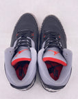 Air Jordan 3 Retro "Black Cement" 2018 Used Size 8.5