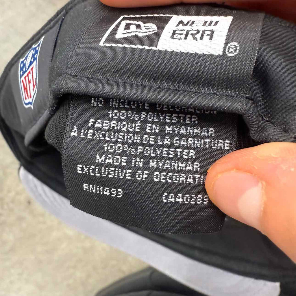 Ay El Ay En Fitted Hat "RAIDERS" New Black Size 7 5/8