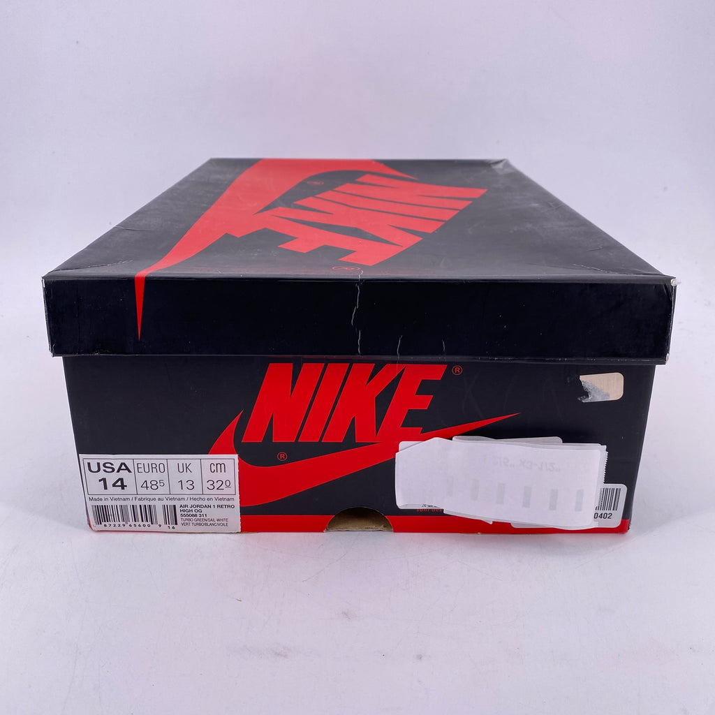 Air Jordan 1 Retro High "Turbo Green" 2019 Used Size 14