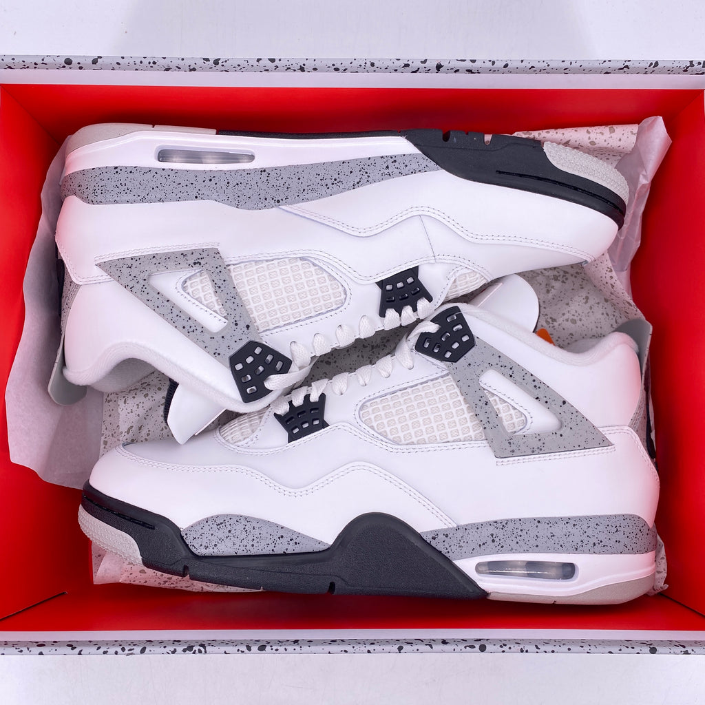 Air Jordan 4 Retro "White Cement" 2025 New Size 12