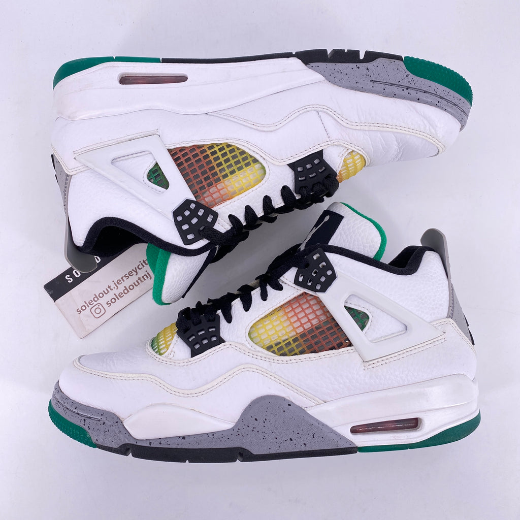 Air Jordan (W) 4 Retro "Lucid Green Rasta" 2020 Used Size 10.5W
