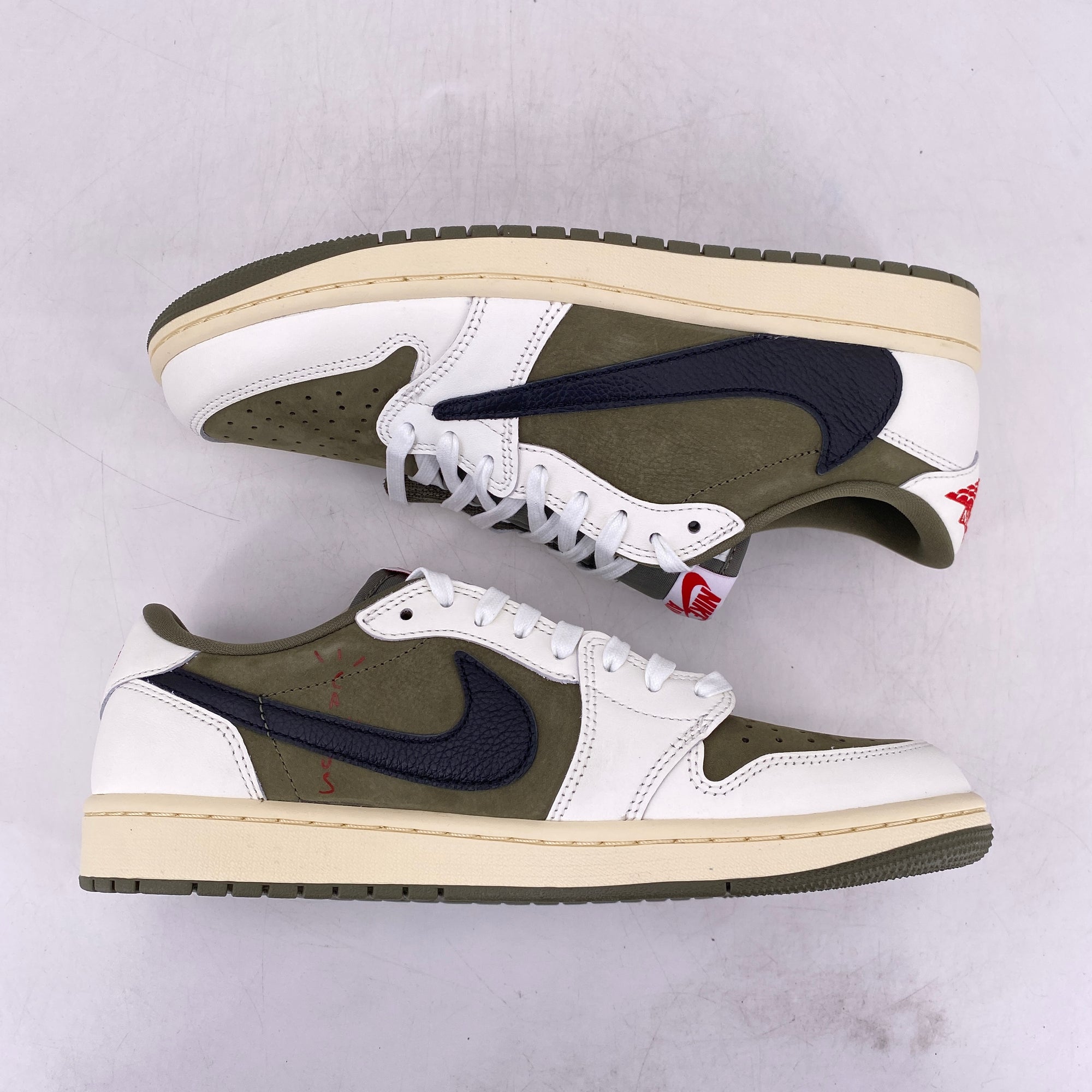 Air Jordan 1 Low OG SP &quot;Travis Scott Medium Olive&quot; 2024 New Size 9.5