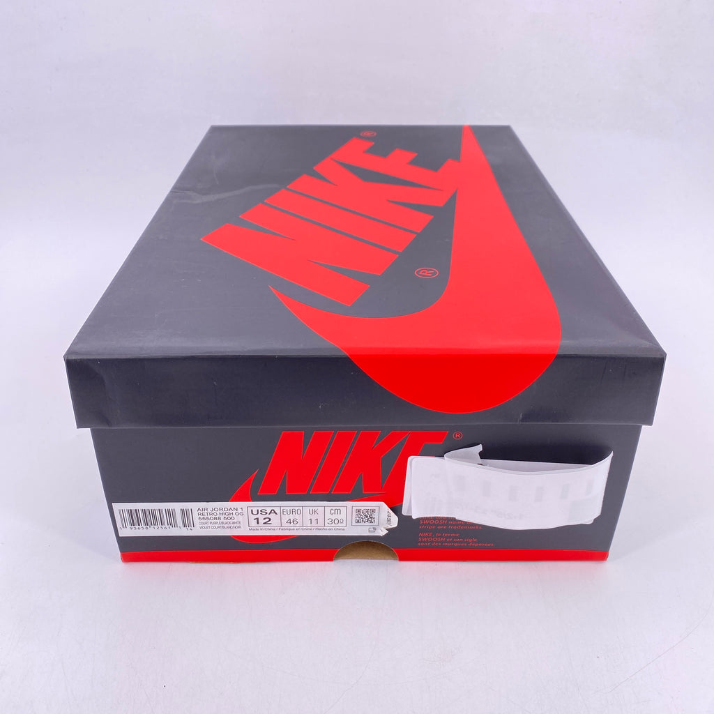 Air Jordan 1 Retro High OG "Court Purple 2.0" 2020 New Size 12