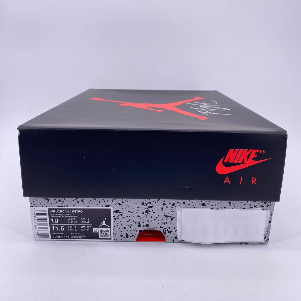 Air Jordan 4 Retro "Military Blue" 2024 New Size 10