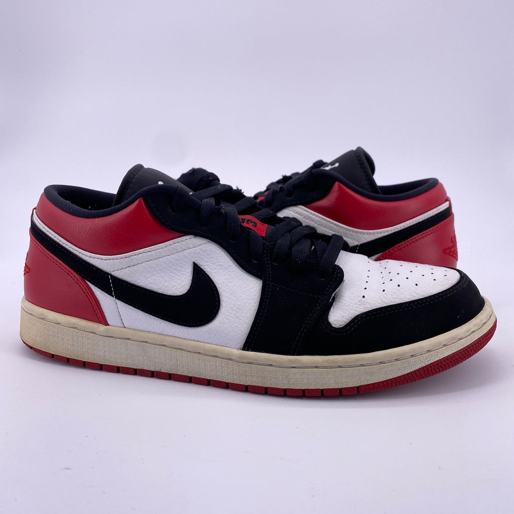 Air Jordan 1 Retro Low "Black Toe" 2019 Used Size 12