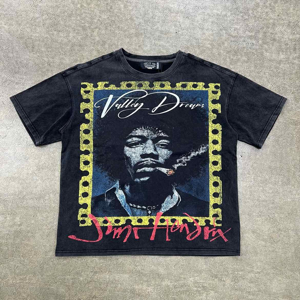 Vale T-Shirt "JIMMY HENDRIX" Black New Size M