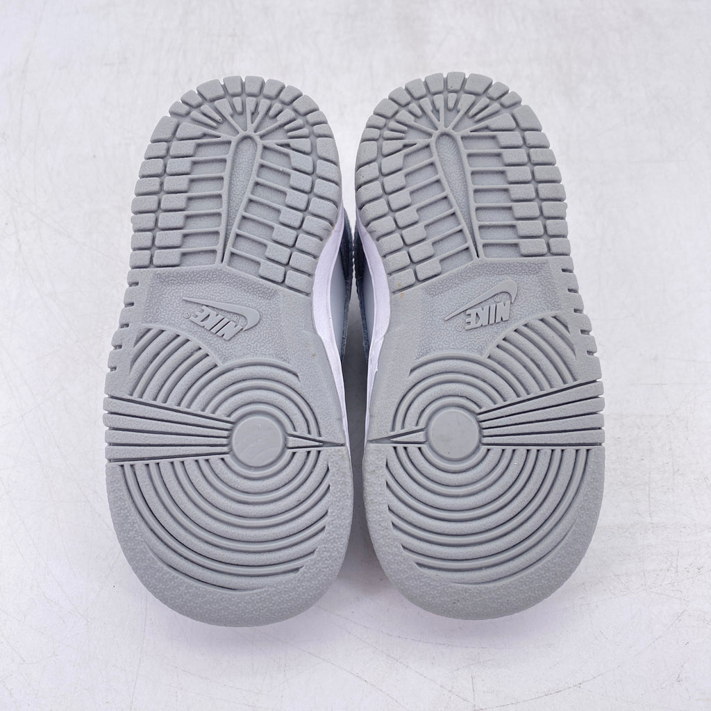 Nike (TD) Dunk Low "Two Tone Grey" 2022 New Size 6C