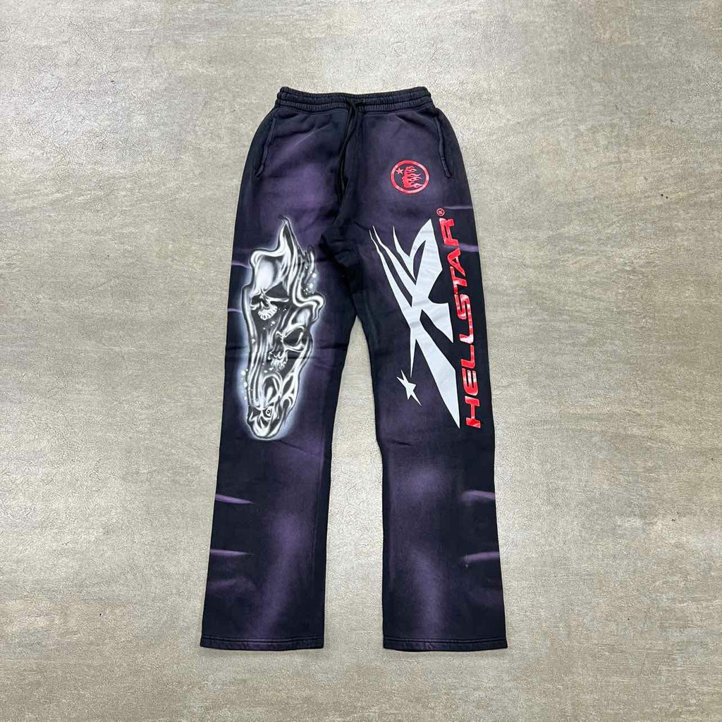 Hellstar Sweatpants "AIRBRUSHED SKULL" Black New Size L