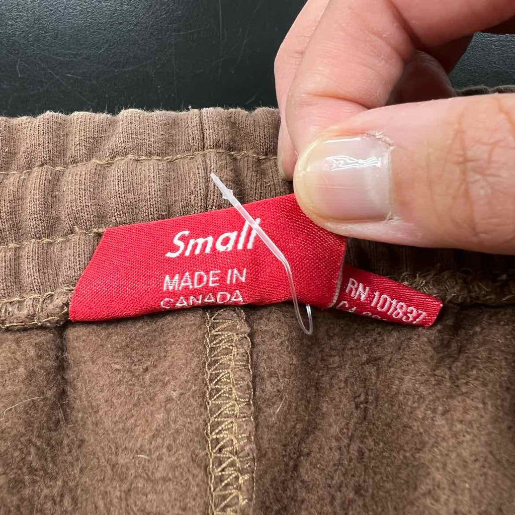 Supreme Sweatpants "DEVIL S LOGO" Brown Used Size S
