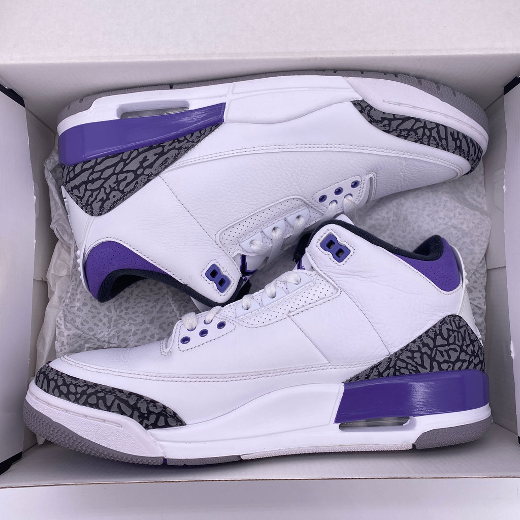 Air Jordan 3 Retro "Dark Iris" 2022 Used Size 10