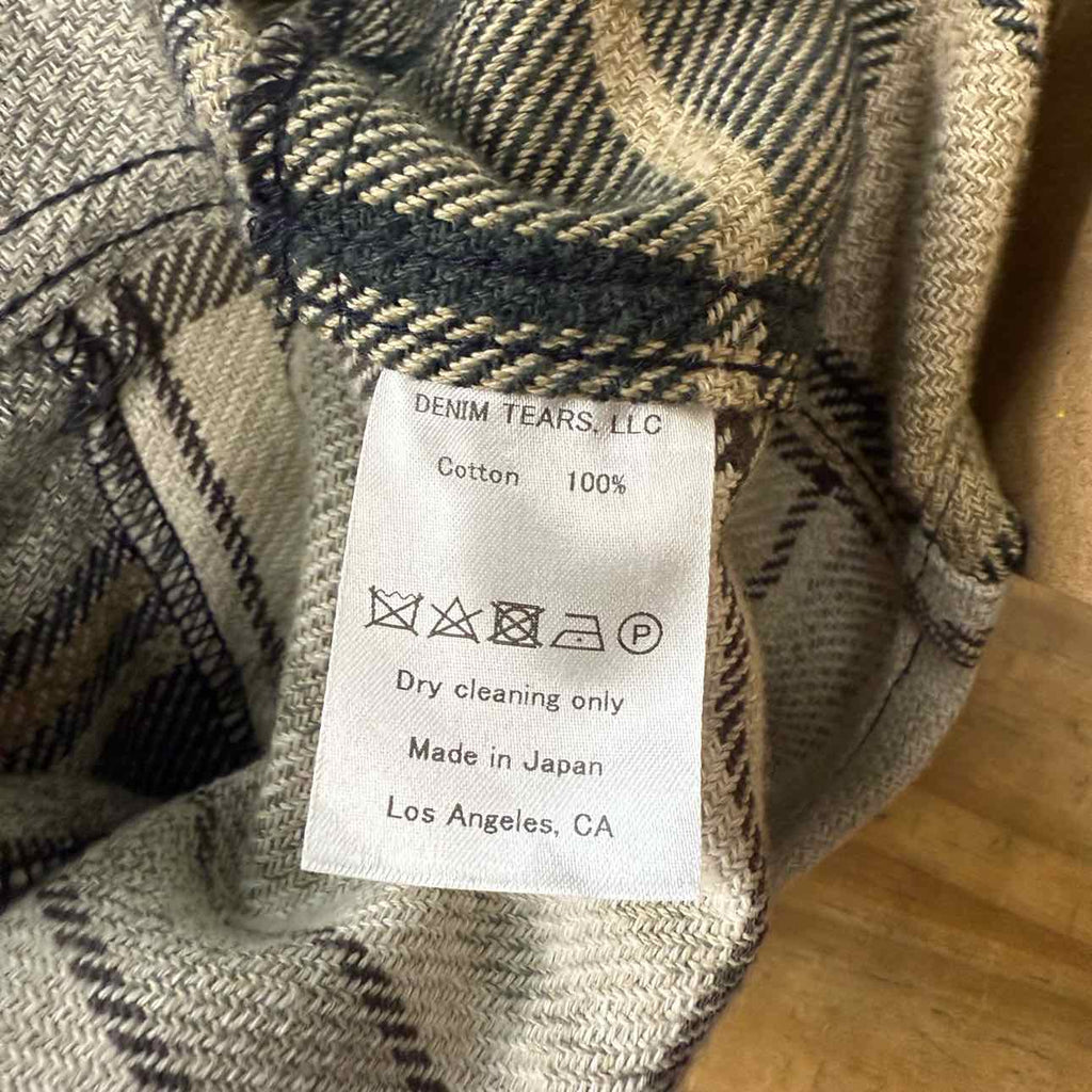Denim Tears Flannel "PLAID BROWN" Brown Used Size M