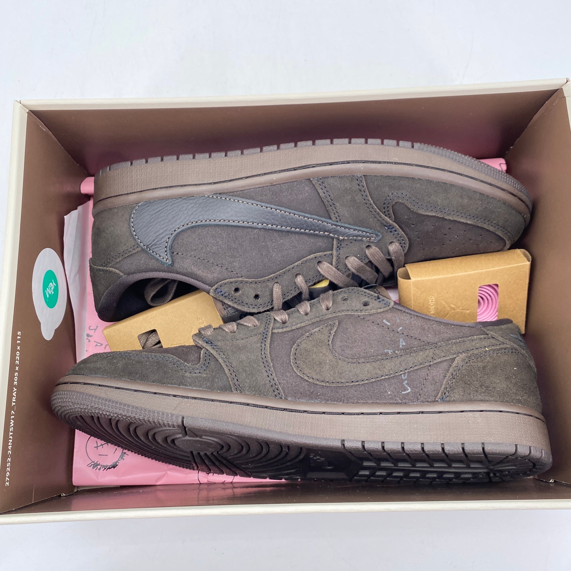 Air Jordan 1 Retro Low &quot;Velvet Brown&quot; 2024 Used Size 8.5