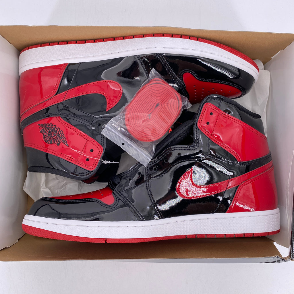 Air Jordan 1 Retro High OG "Patent Bred" 2021 New Size 13