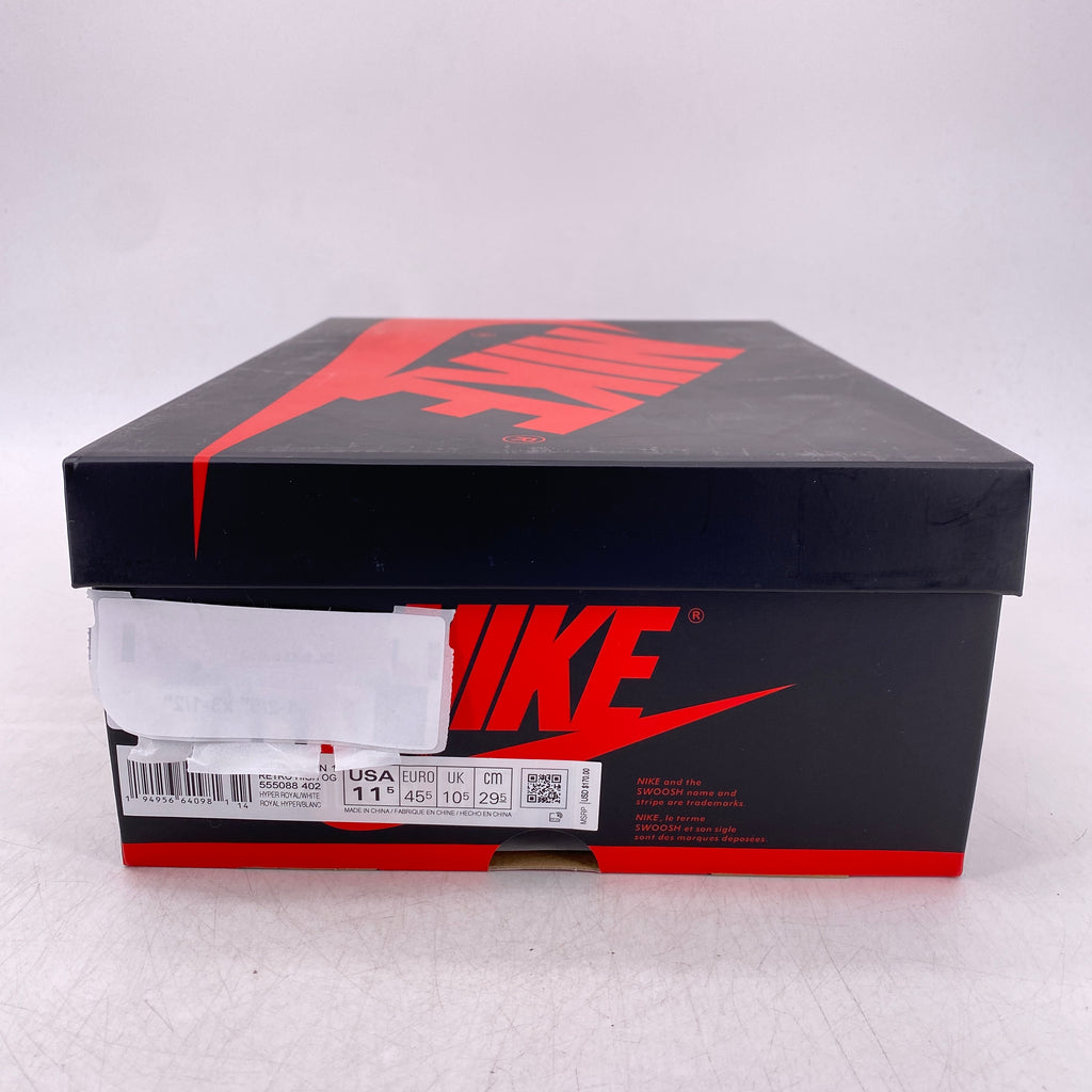 Air Jordan 1 Retro High OG "Hyper Royal Sg" 2021 New Size 11.5