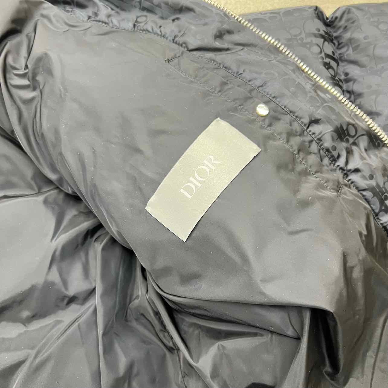 Dior Jacket &quot;OBLIQUE DOWN JACKET&quot; Black Used Size 56