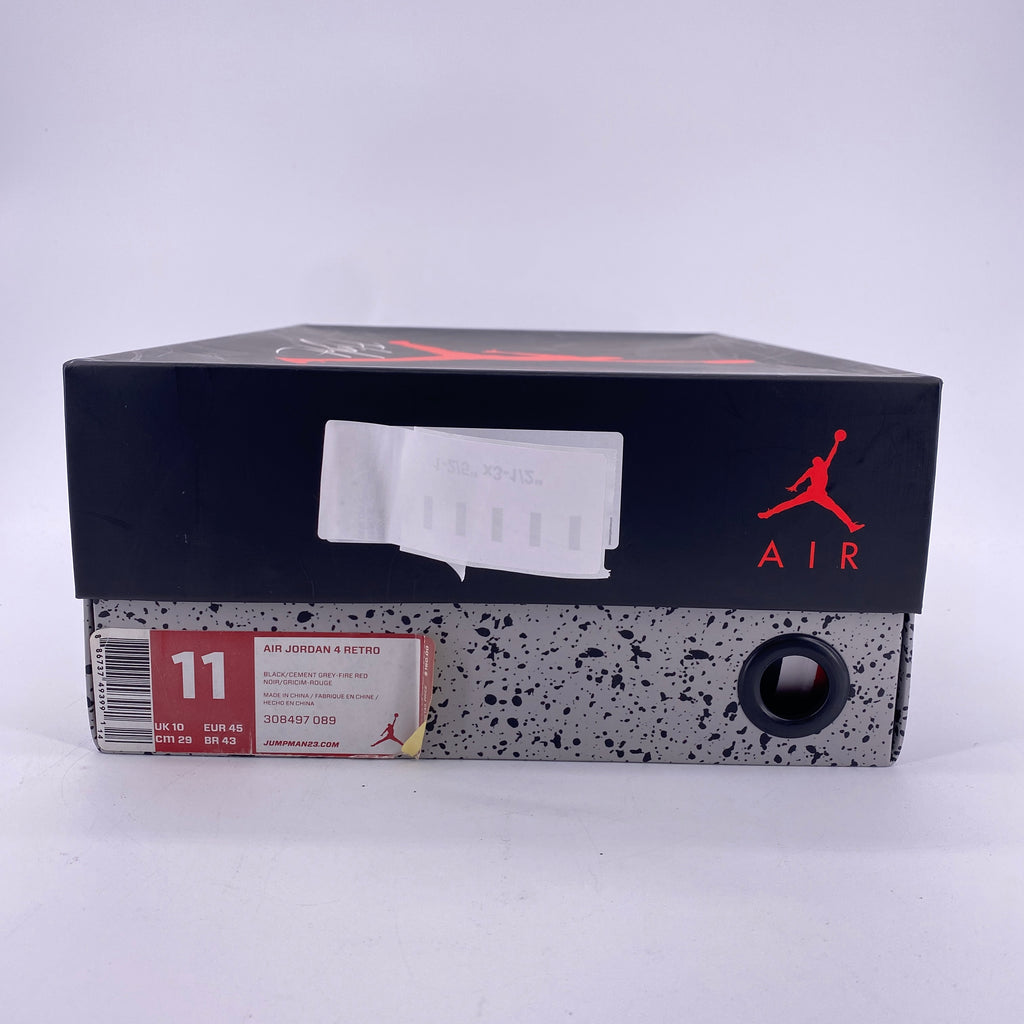 Air Jordan 4 Retro "Black Cement" 2012 New Size 11