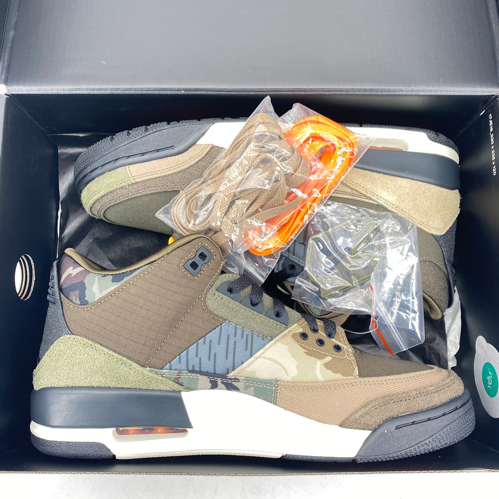 Air Jordan 3 Retro "Patchwork Camo" 2021 New Size 10