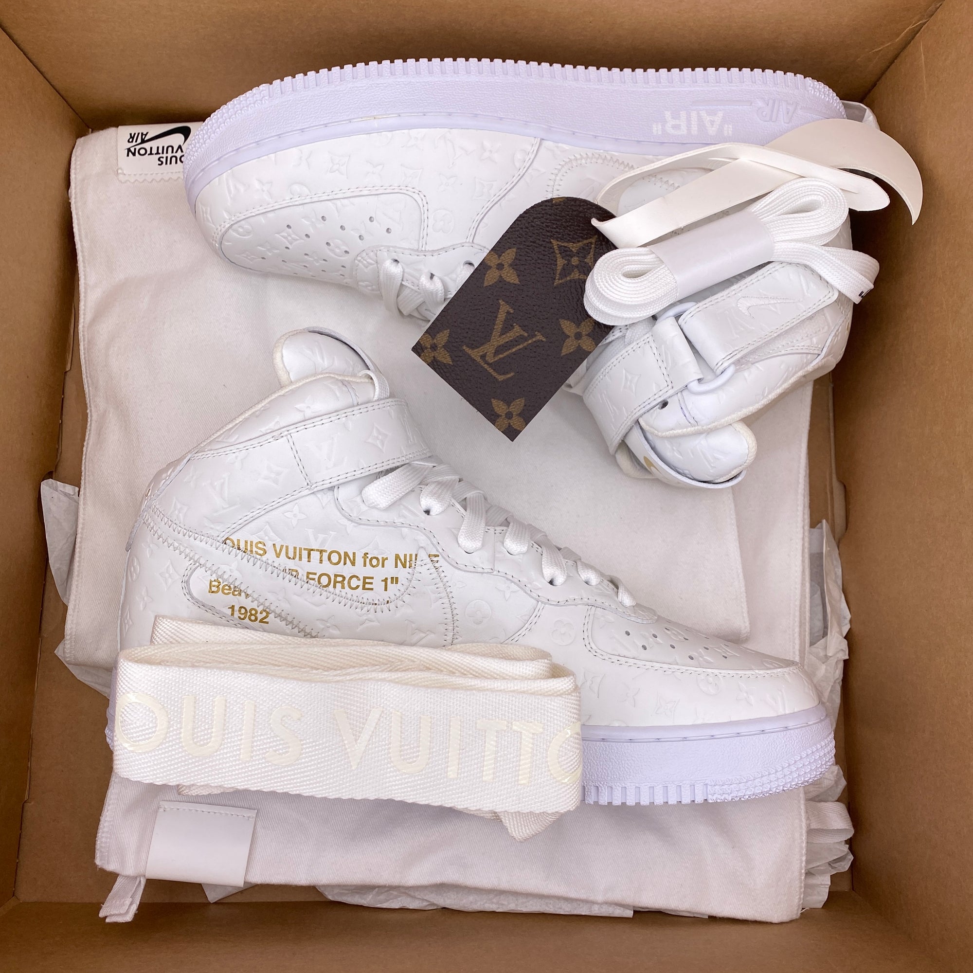 Nike Air Force 1 Mid "Lv White" 2022 New Size 8.5