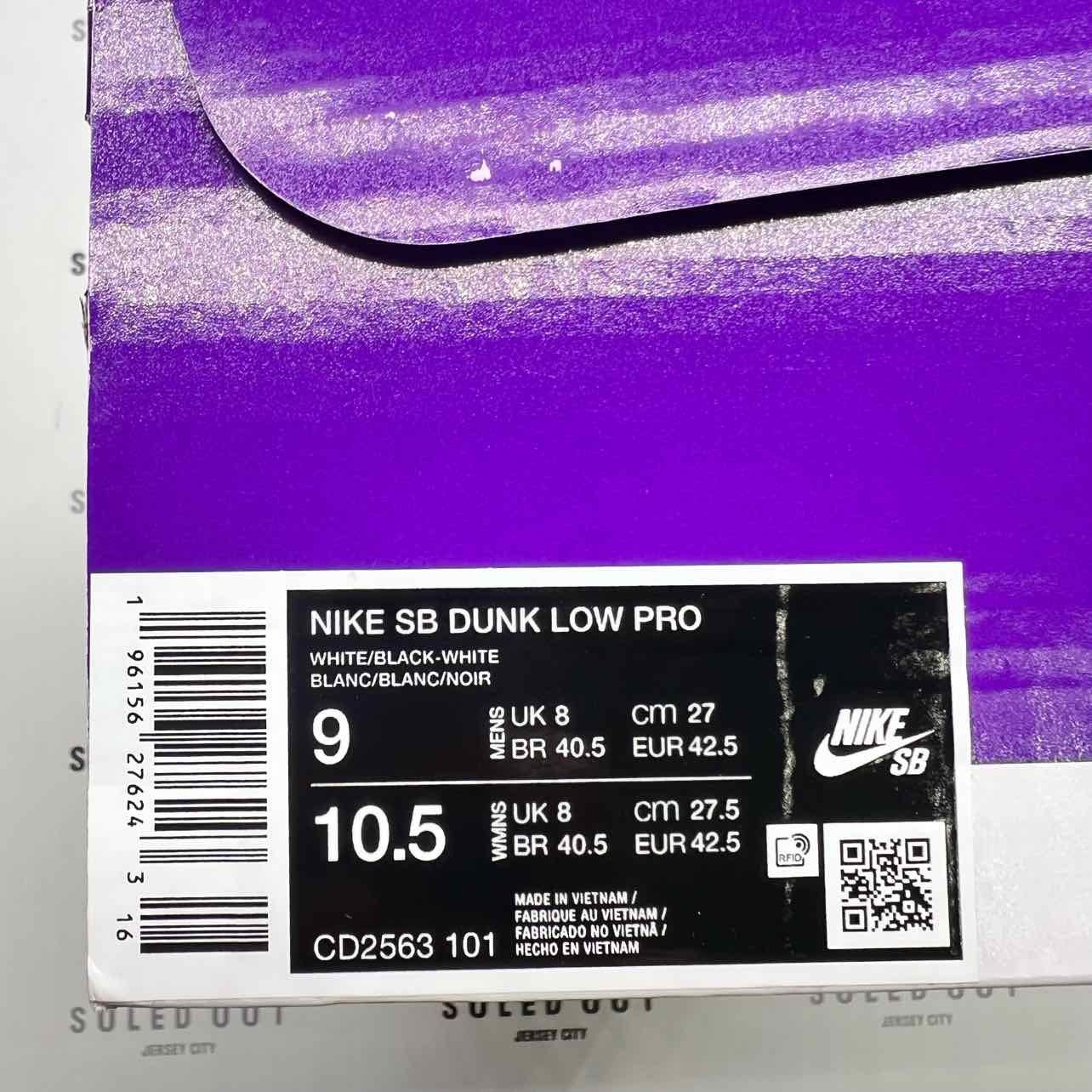 Nike SB Dunk Low Pro &quot;White Gum&quot; 2023 New Size 9