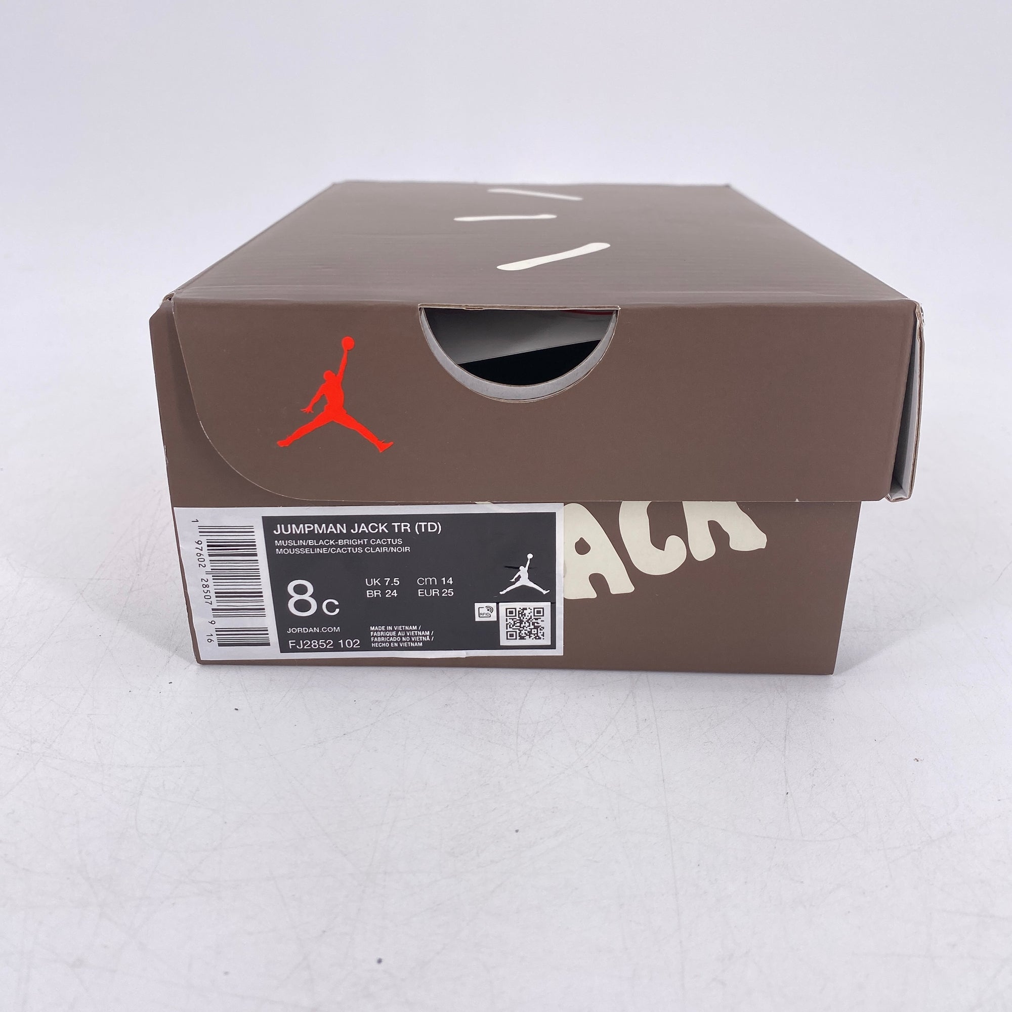 Air Jordan Jumpman Jack TR (TD) &quot;Bright Cactus&quot; 2025 New Size 8C