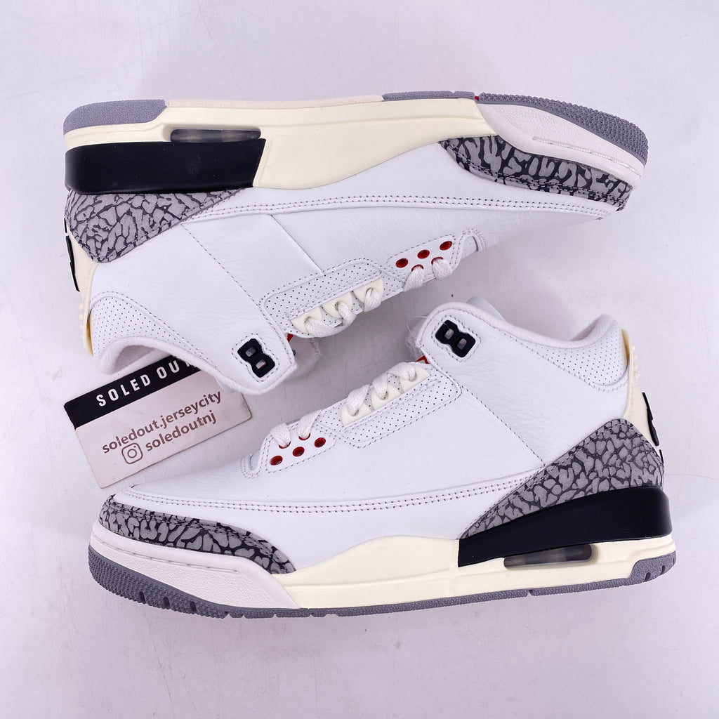 Air Jordan 3 Retro "White Cement Reimagined" 2023 New Size 7.5