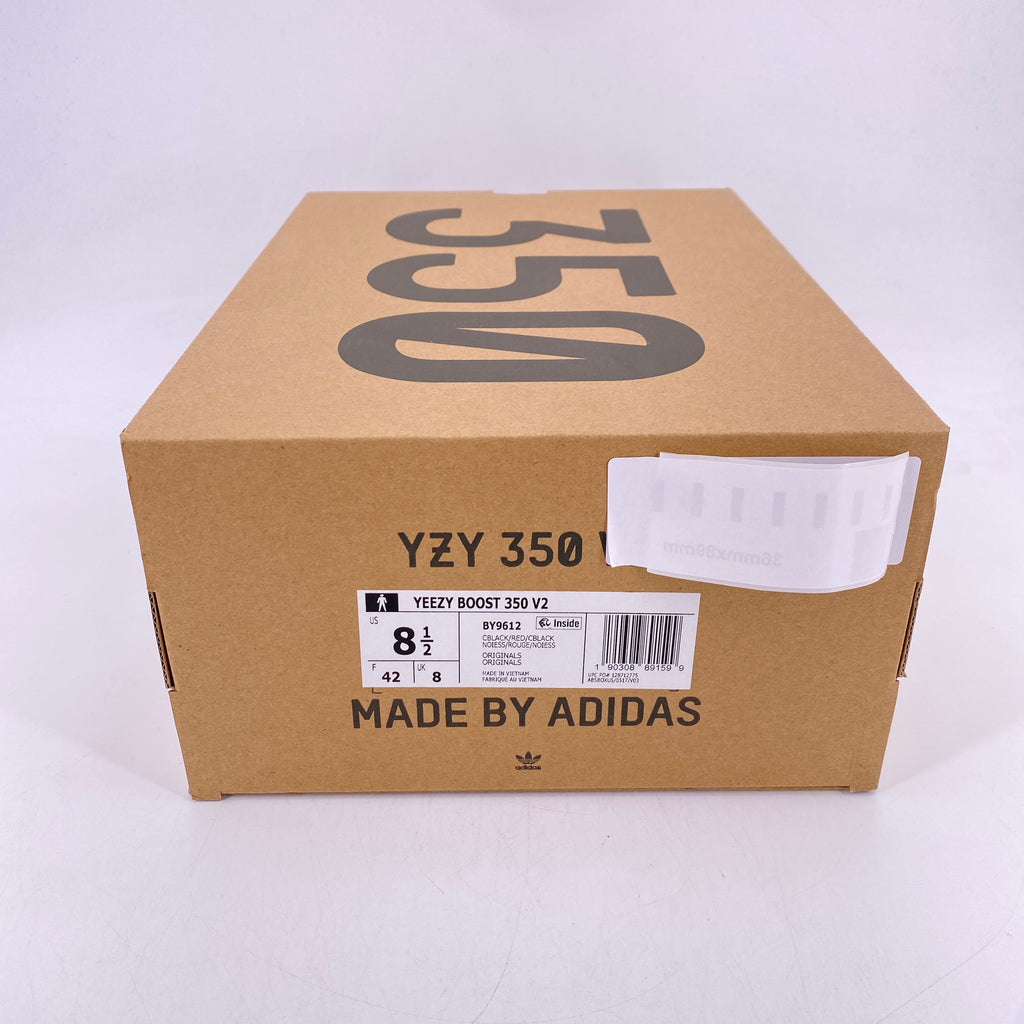 Yeezy 350 v2 "Core Black Red" 2016 New Size 8.5