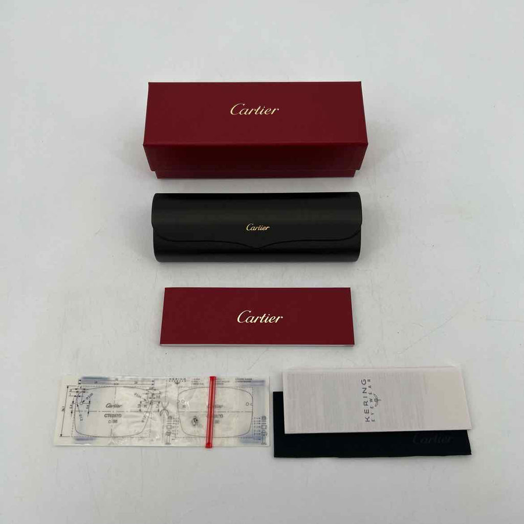 Cartier Sunglasses "BIG C DIAMOND CUT" New Blue Size 56