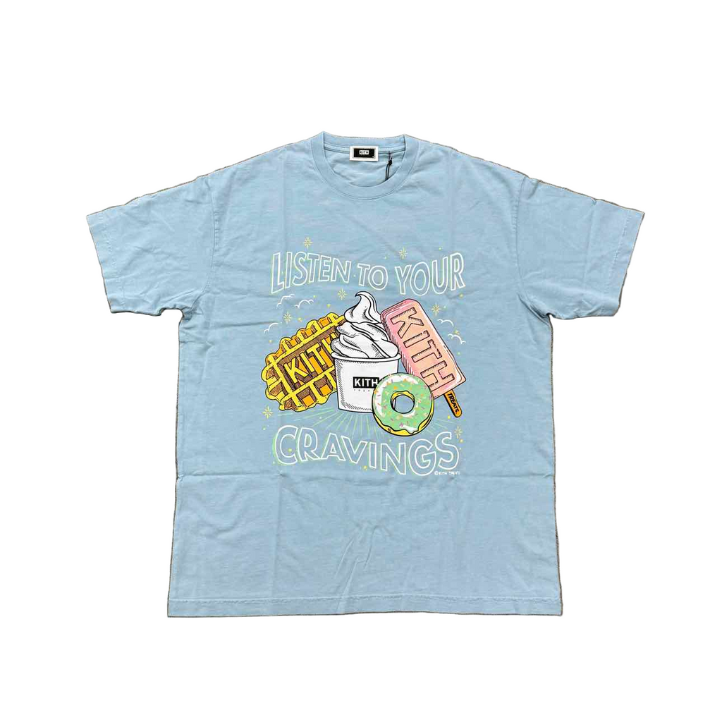 Kith T-Shirt "TREATS CRAVING VINTAGE" Blue New Size M