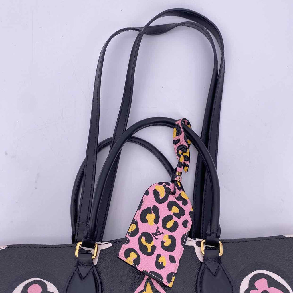 Louis Vuitton Handbag "ONTHEGO WILD AT HEART" Used Black Size GM