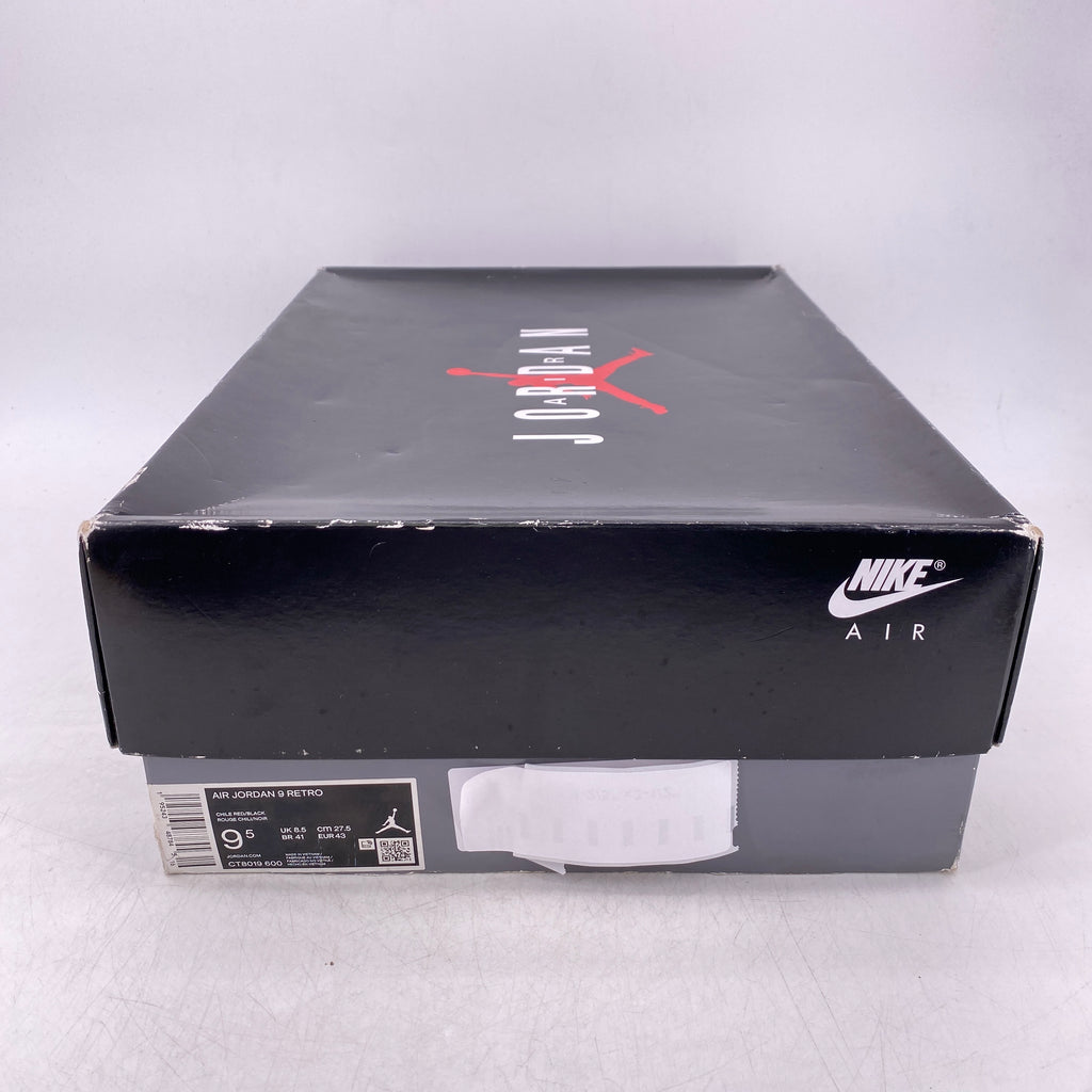 Air Jordan 9 Retro "Chile Red" 2022 Used Size 9.5