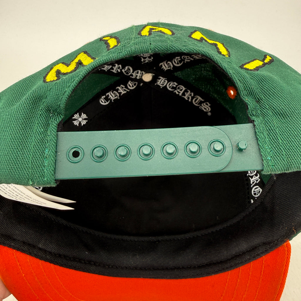 Chrome Hearts Snapback "MIAMI ART BASEL" Used Green Size OS